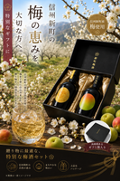 【NEW】新町梅酒&蜂蜜梅酒セット(リーフレット付き）