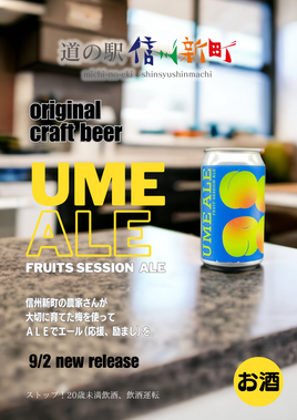 【新作】UME－ALE(発泡酒）6本セット